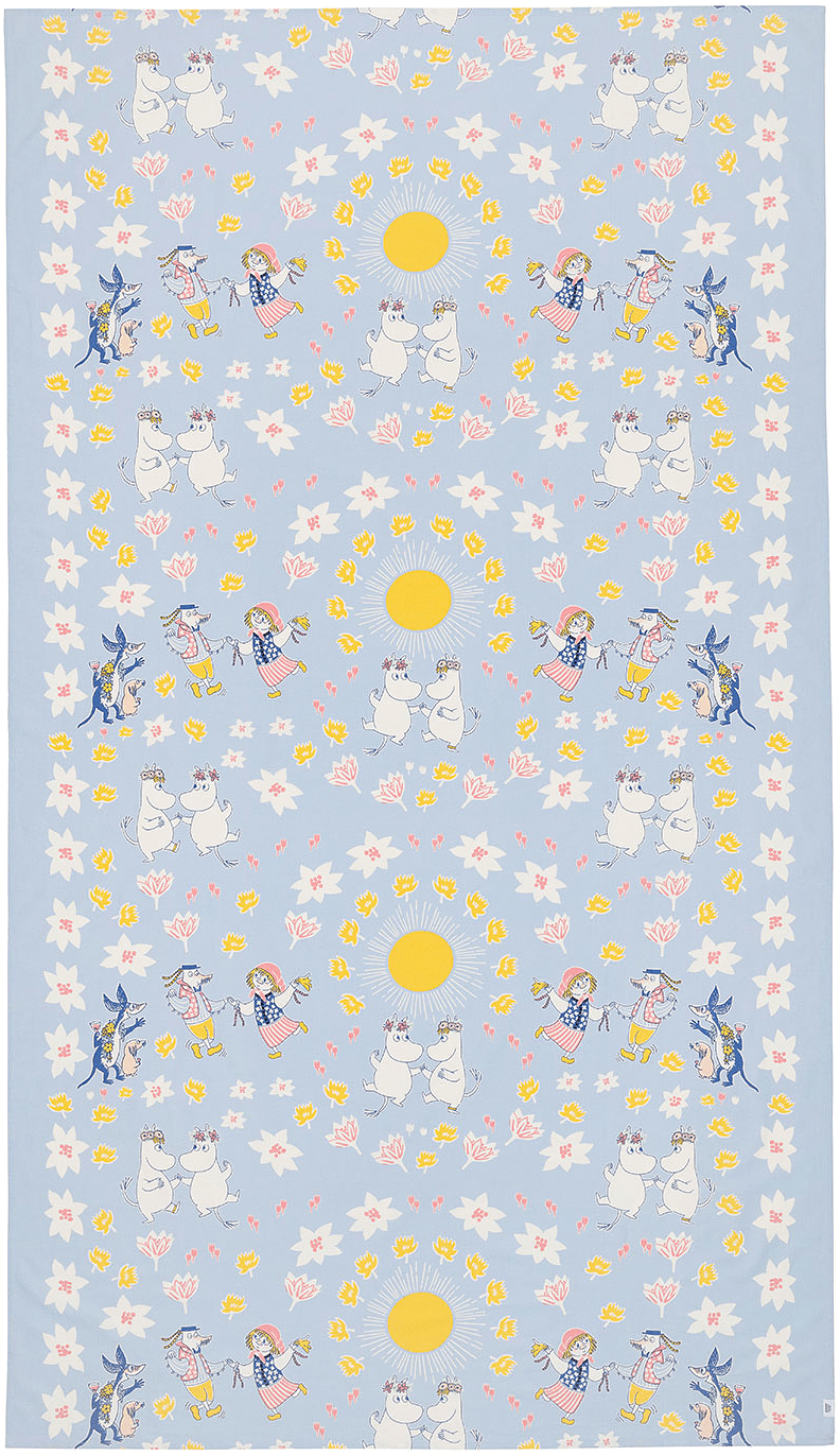 Mumin bordsduk 250x140 Sommardans, från Arabia, i färgen Flerfärgad.