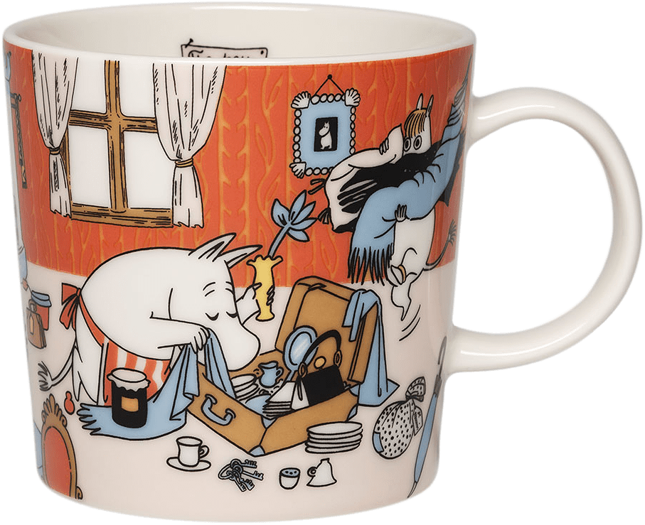 Mumin mugg 0,3L Redo for semester, från Arabia, i färgen Flerfärgad.