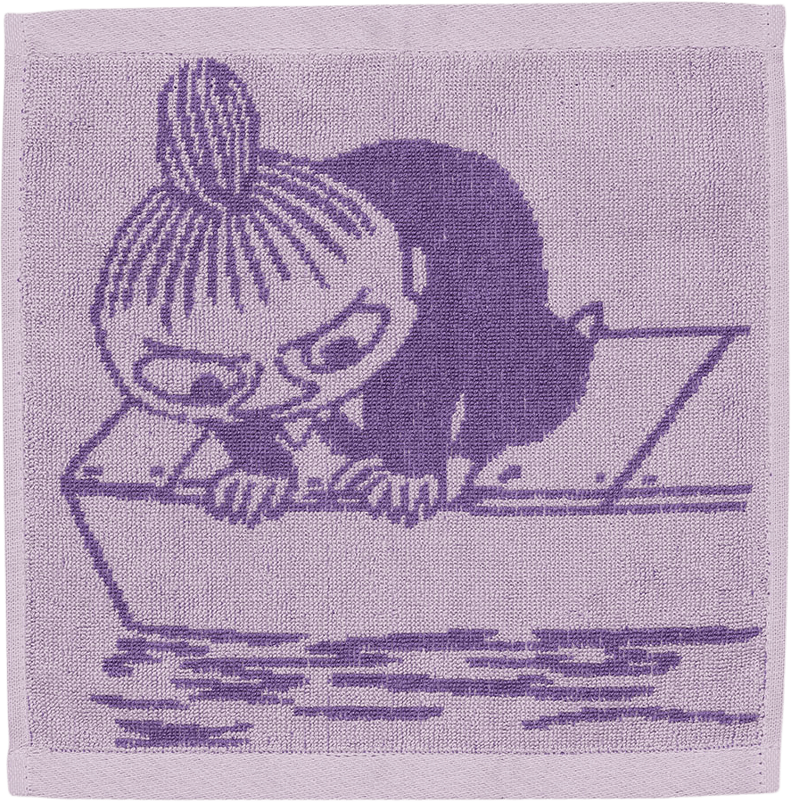Mumin handduk 25x25 Lilla My lila GOTS, från Arabia, i färgen Lila.
