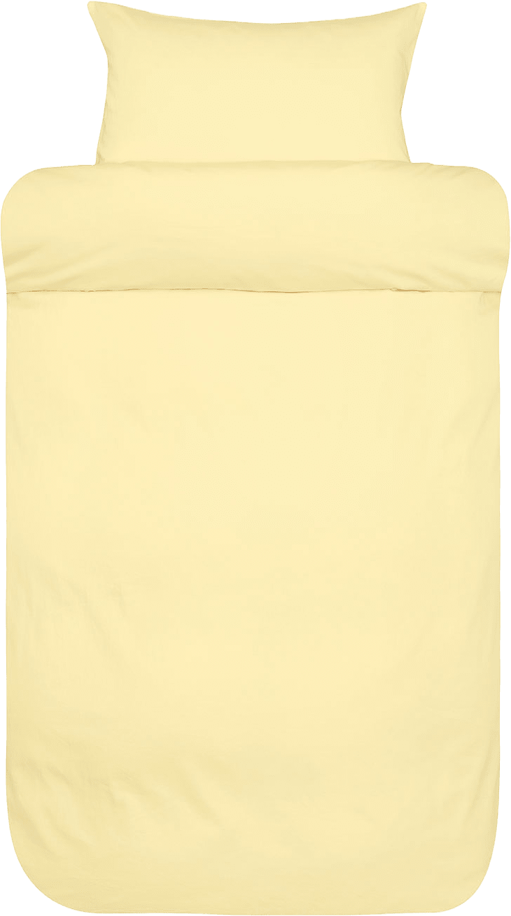 Harmoni Extra fin satin Bäddset 150x210cm, från Høie of Scandinavia, i färgen Ljus Gul.