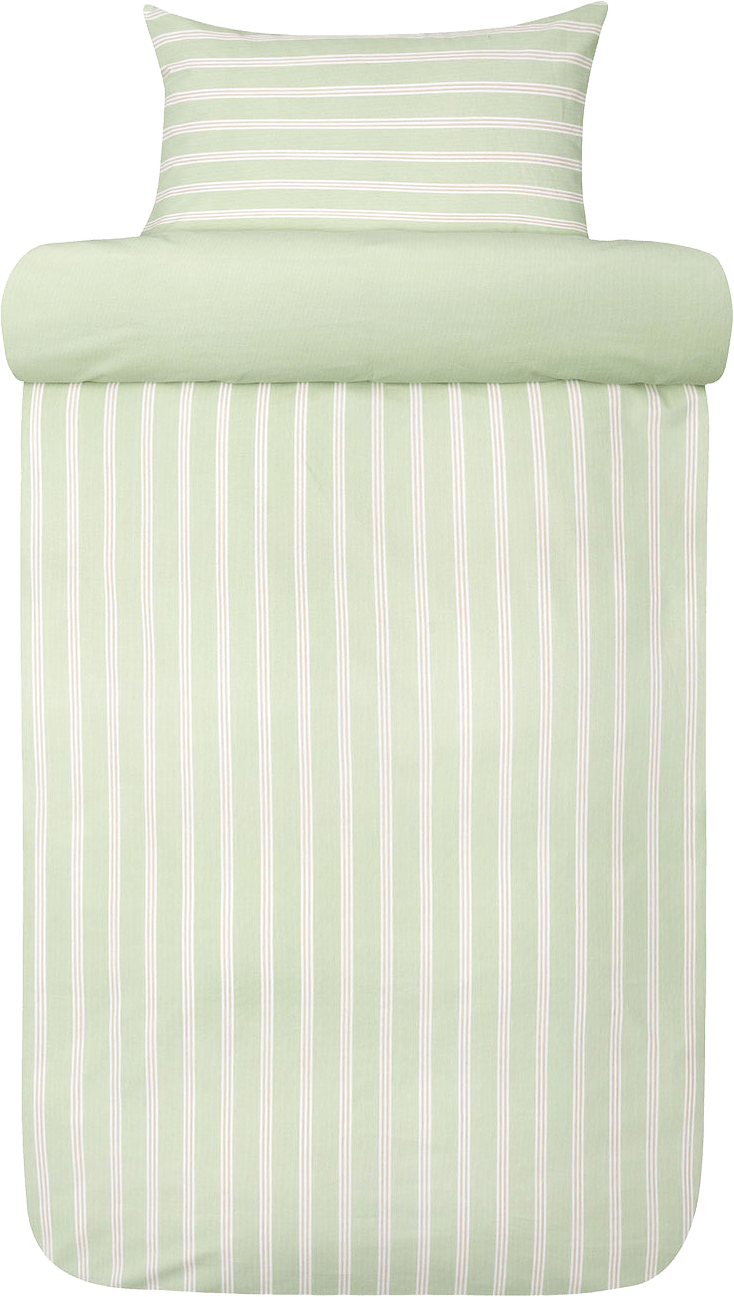 Ylva bomull bäddset 150x210 cm, från Høie of Scandinavia, i färgen Vårgrön.