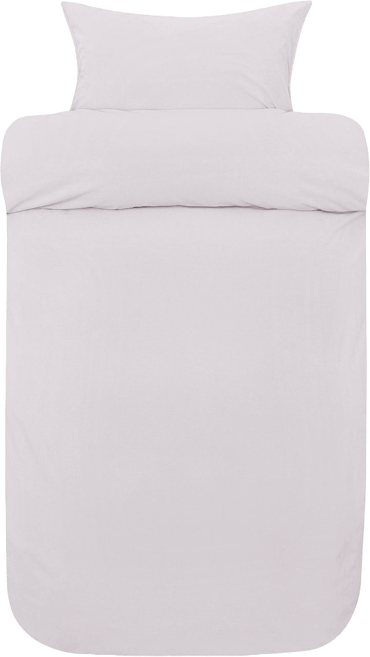 Fröya ekologisk bomull bäddset 150x210 cm, från Høie of Scandinavia, i färgen Lavendel.