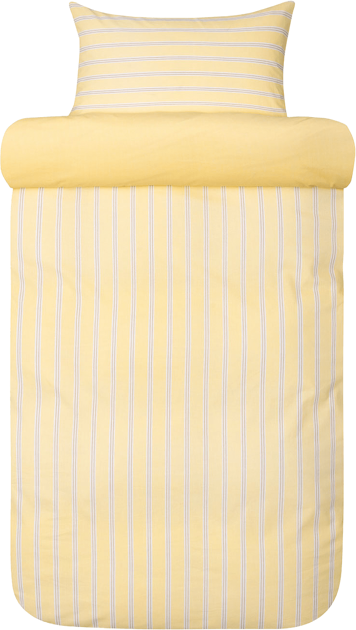 Ylva bomull bäddset 150x210 cm, från Høie of Scandinavia, i färgen Gul.
