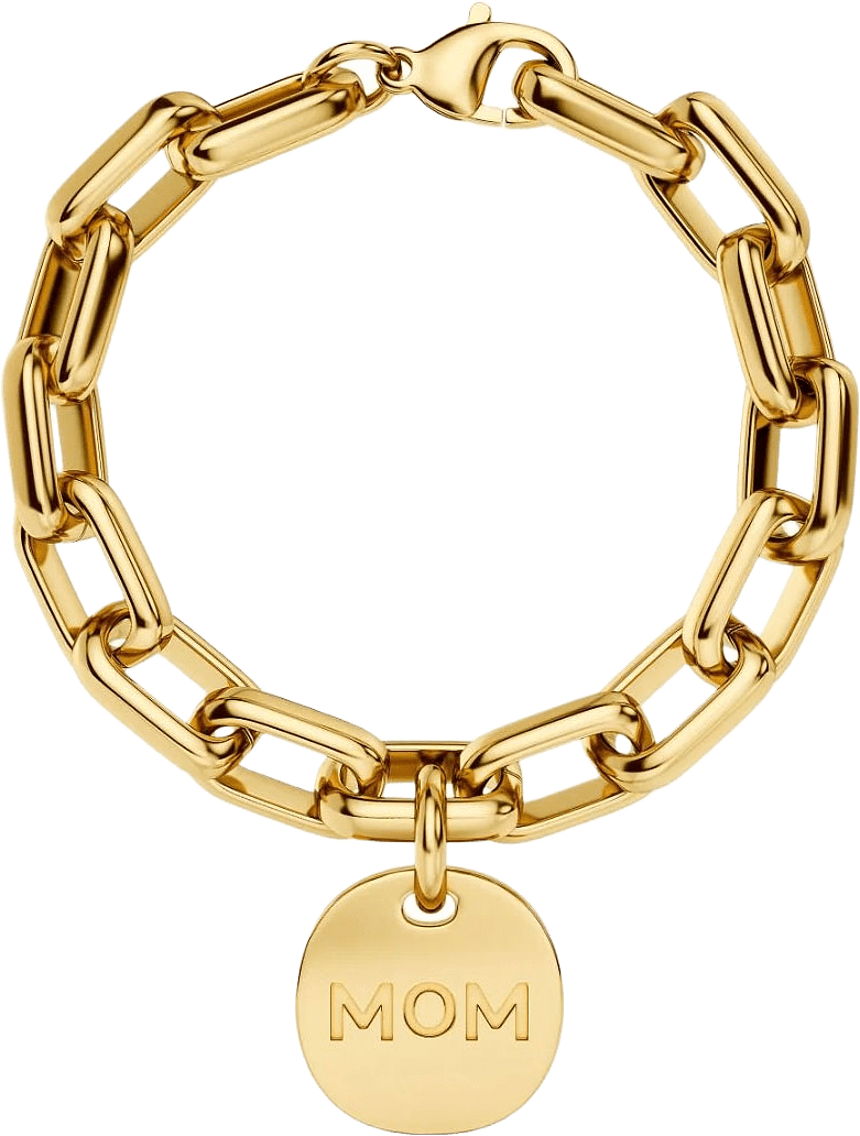 Mom Bracelet Maxi Gold, från Edblad, i färgen Gold.