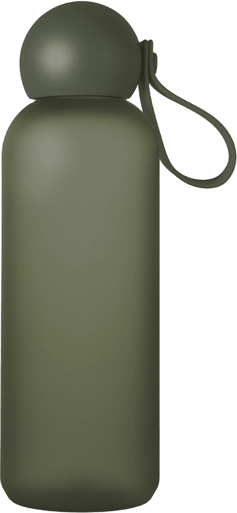 Tom vattenflaska, från Sagaform, i färgen Grön Pantone 4228c.