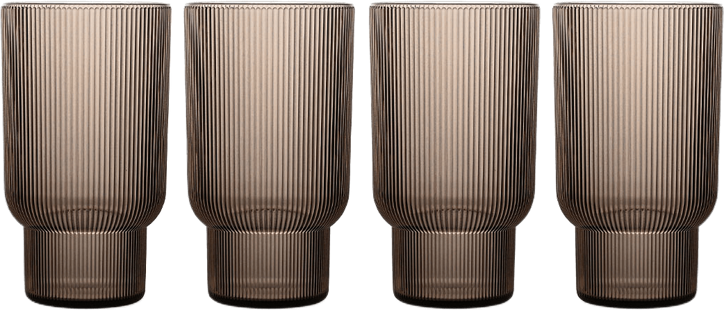 Billi dricksglas, 4-pack, från Sagaform, i färgen Brun.