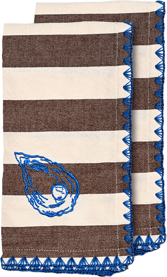 Kökshandduk Bubba oyster, 2-pack, från Byon, i färgen Brun.