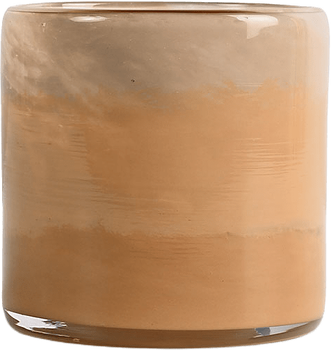 Ljuslykta Calore faded XS, från Byon, i färgen Aprikos/Persika/Beige.