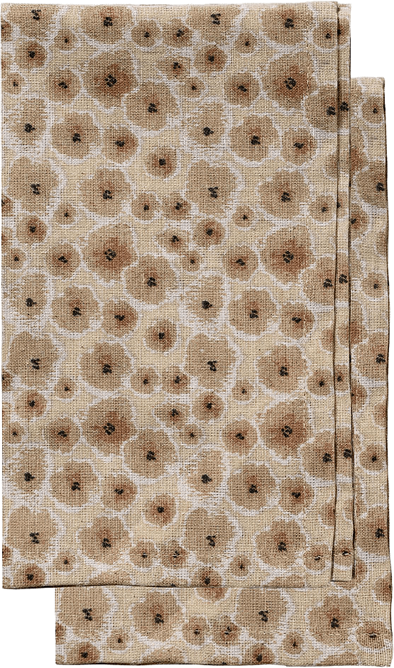 Edith kökshandduk, 2-pack, från Sagaform, i färgen Mixad Beige.