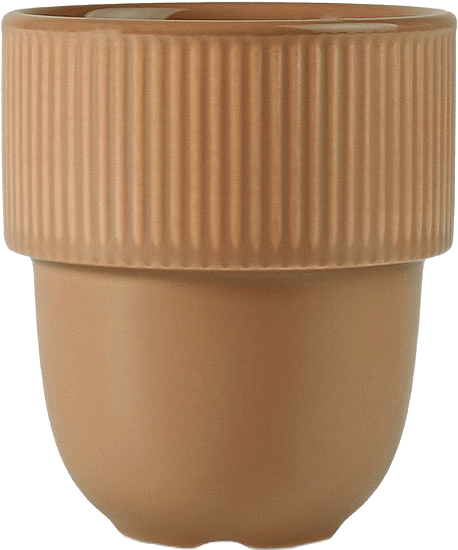 Inka kopp, från Sagaform, i färgen Fudge Pantone 4261c.