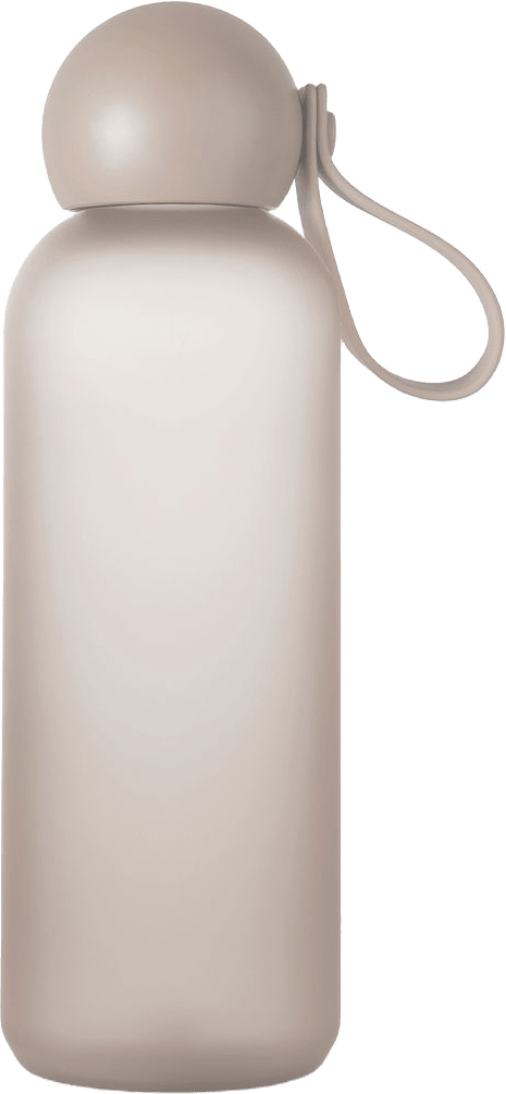 Tom vattenflaska, från Sagaform, i färgen Beige Pantone Warm Gray 3c.