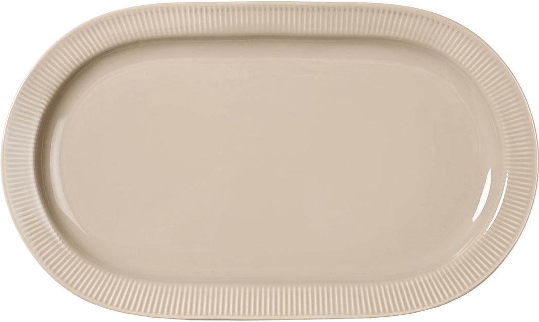 Inka uppläggningsfat, från Sagaform, i färgen Beige Pantone Warm Gray 3c.