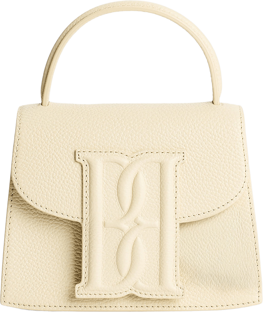 Ramil Läderväska, från By Malene Birger, i färgen Vanilla Cream.