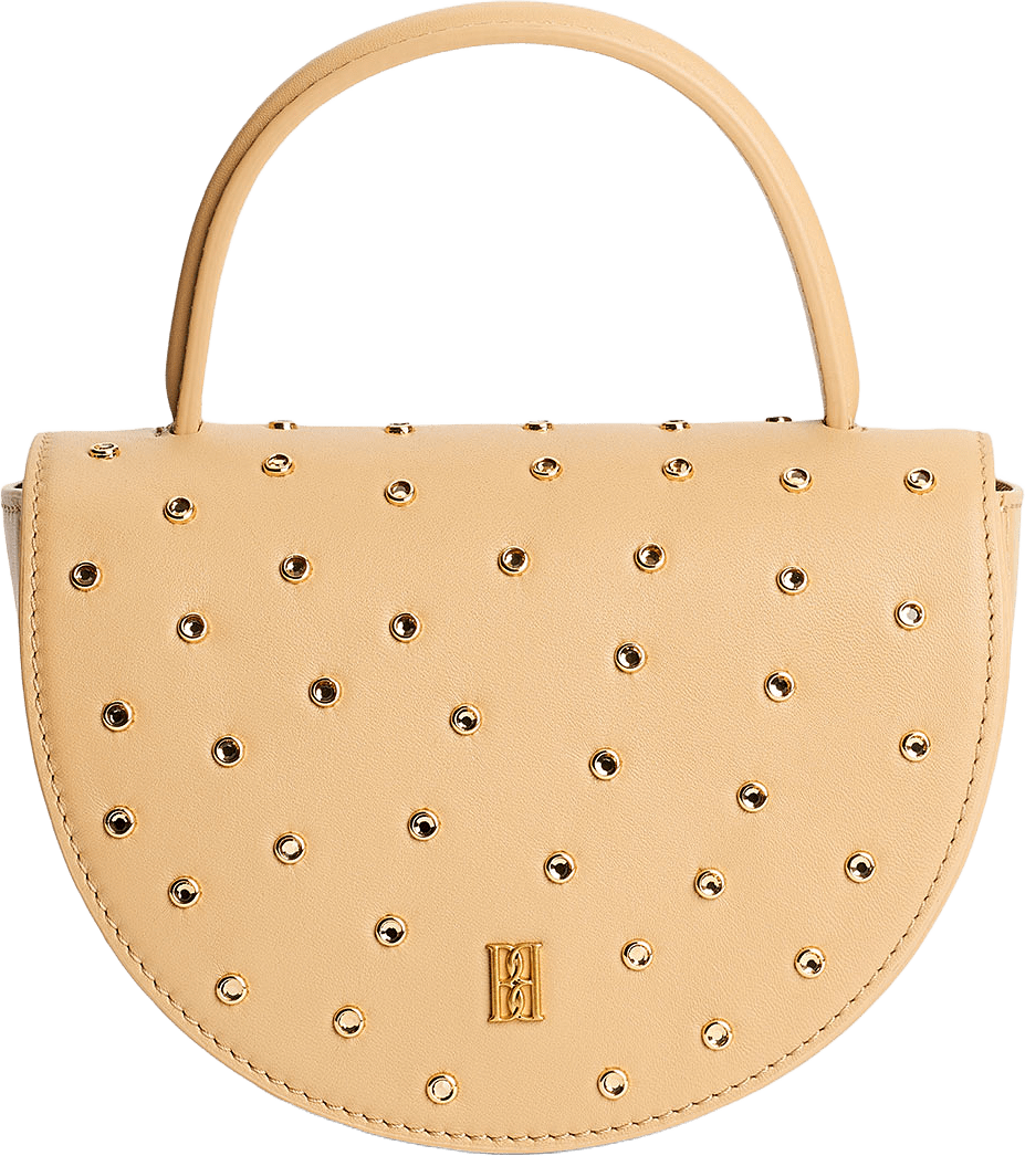 Cebelli Stone Läderväska, från By Malene Birger, i färgen Dark Sand.