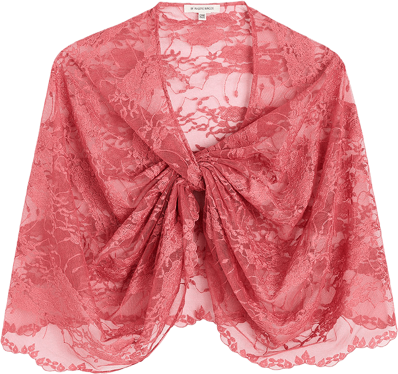 Pinlos Lace Cape, från By Malene Birger, i färgen Baroque Rose.