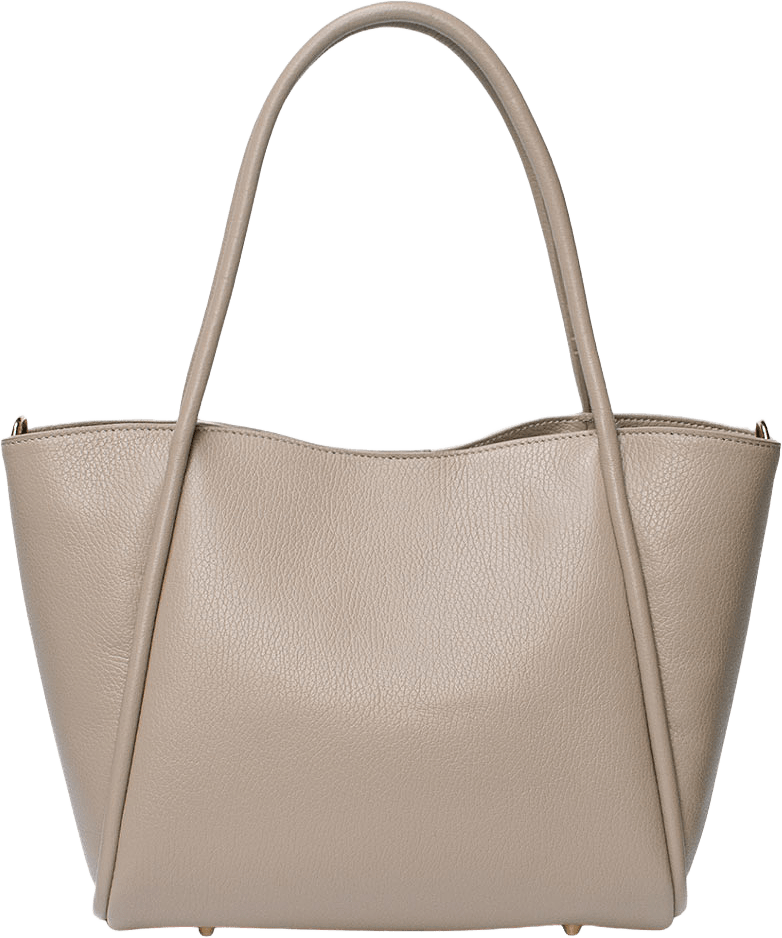 Toteväska i suede Florence L, från LaTalia, i färgen Ljus Taupe.