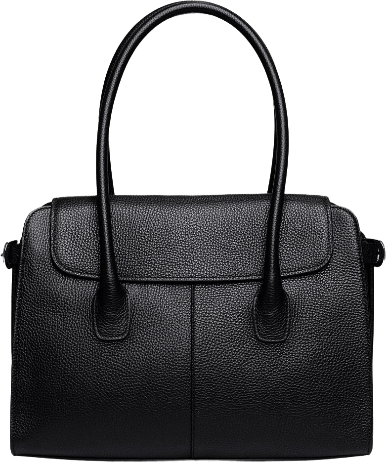 Handväska i läder Loretto, från LaTalia, i färgen Svart.