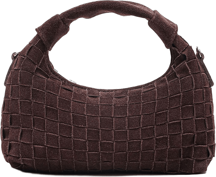 Mini Dandy Braided Suede Chocolate, från Nunoo, i färgen Chocolate.