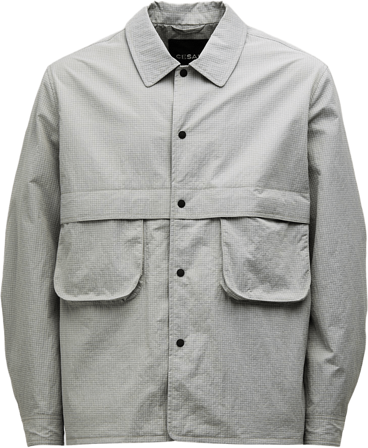 La Ciotat Ripstop Overshirt, från Cesar, i färgen Light Grey.