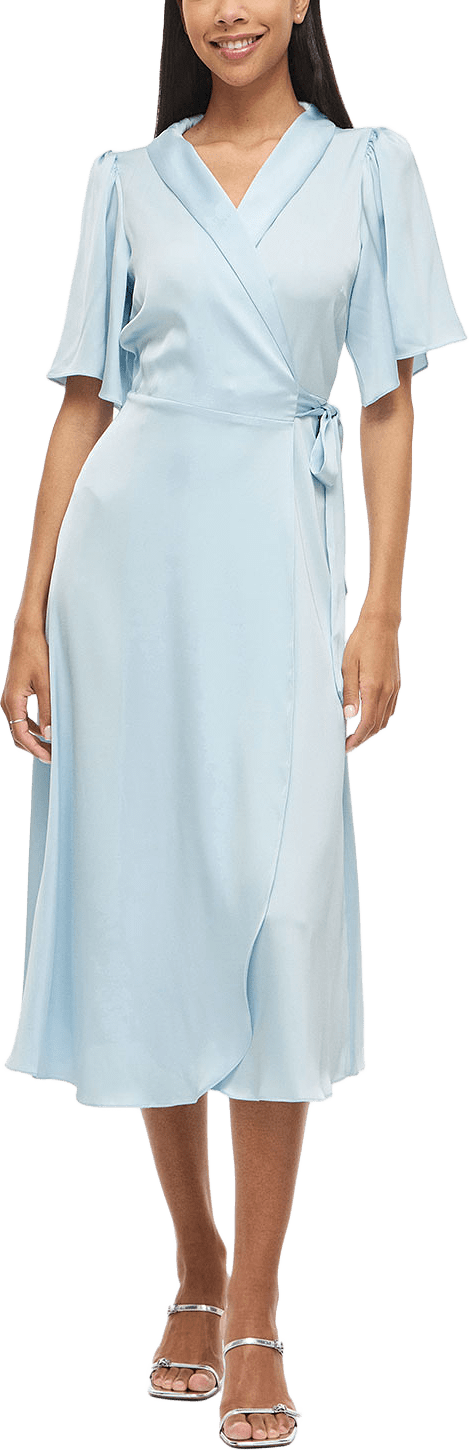 Vienna Ravenna Midi Dress, från Vila, i färgen Nantucket Breeze.