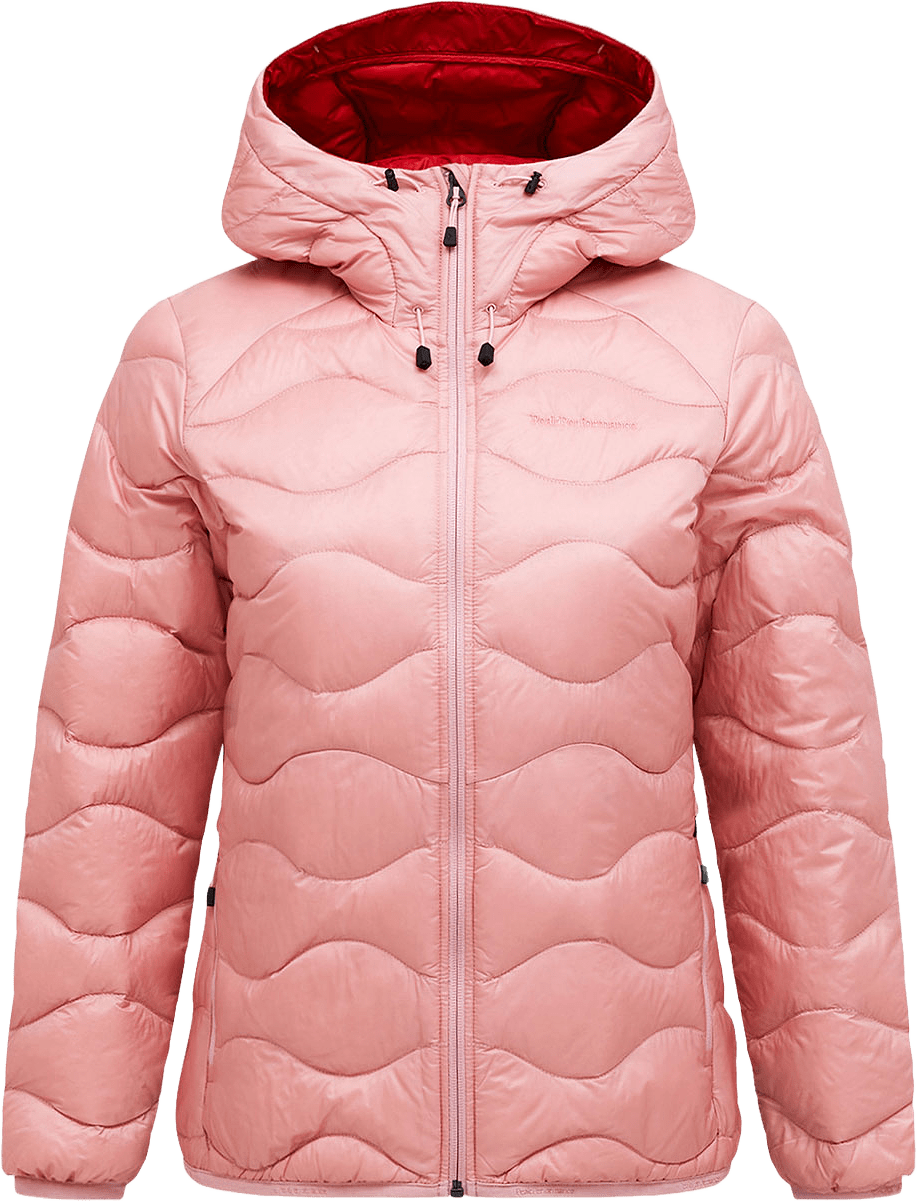 Helium Down Hood Jacket, från Peak Performance, i färgen Warm Blush/Red Pompeian/.
