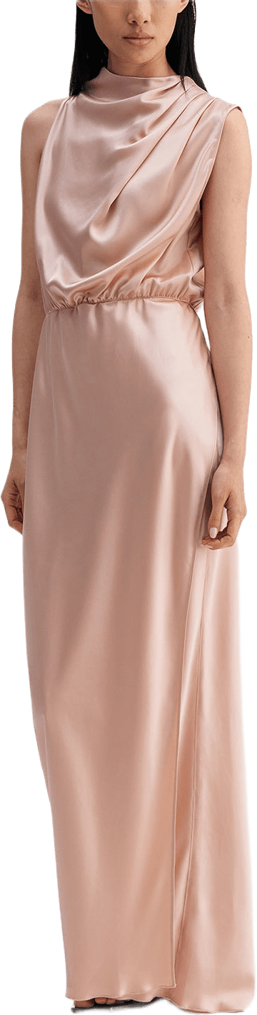 Lima satin dress, från Ahlvar Gallery, i färgen Dusty Pink.