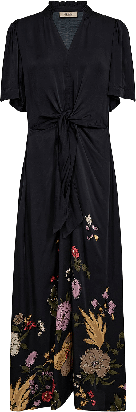 Wandi Flowwi Dress, från Mos Mosh, i färgen Black.