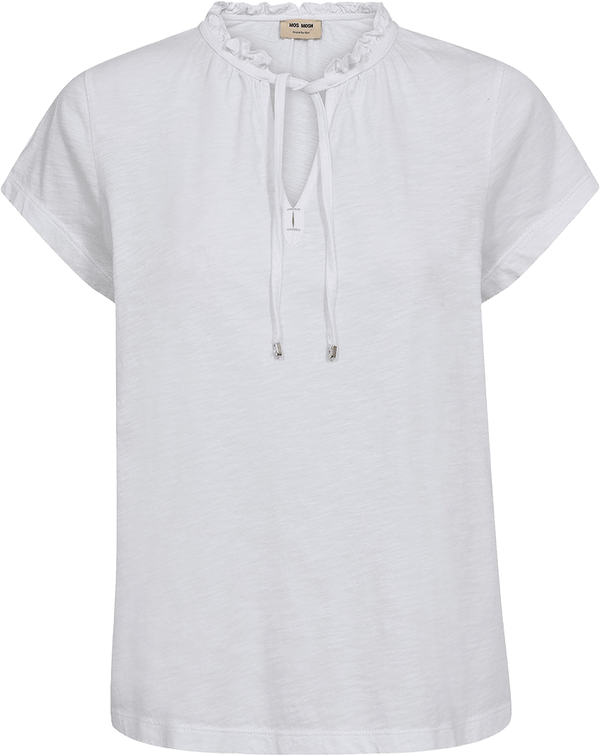 Anly SS Tee, från Mos Mosh, i färgen White.