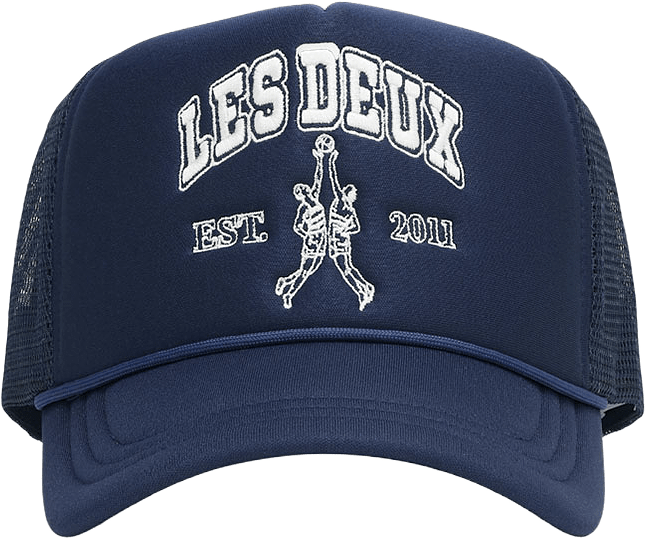 Basketball Player Trucker Cap, från LES DEUX, i färgen Dark Navy Blue.