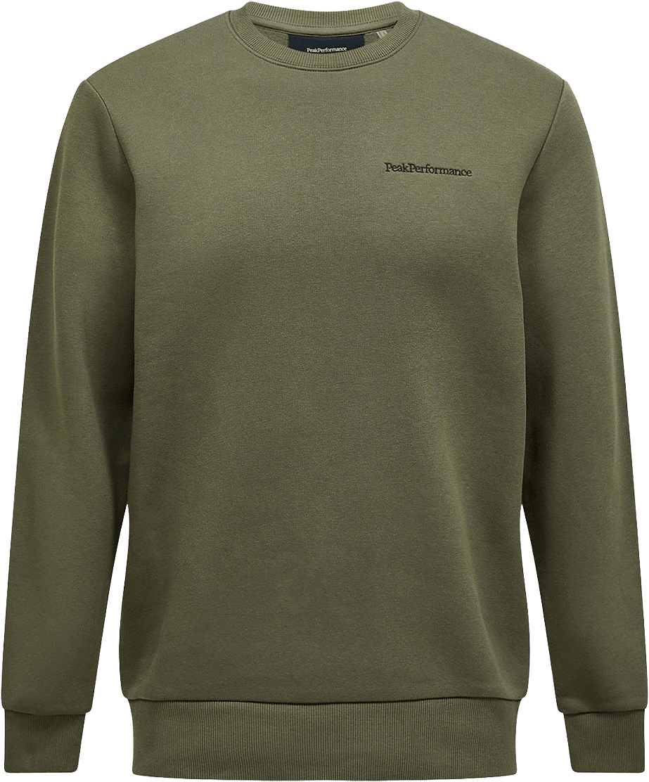 M Original Small Logo Crew, från Peak Performance, i färgen Pine Needle.