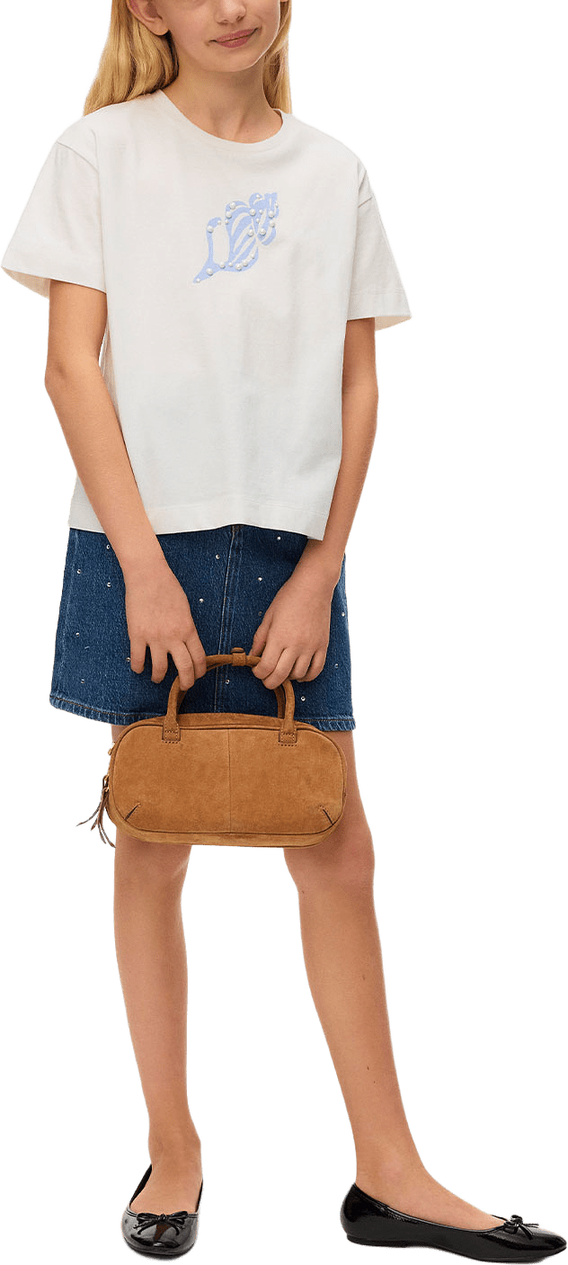 Tessa Denim Skirt, från Vero Moda Girls, i färgen Medium Blue Denim.