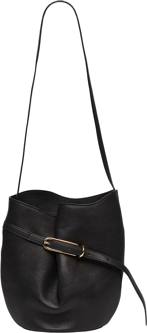 BELTED BUCKET BAG, från Liffner, i färgen Black.