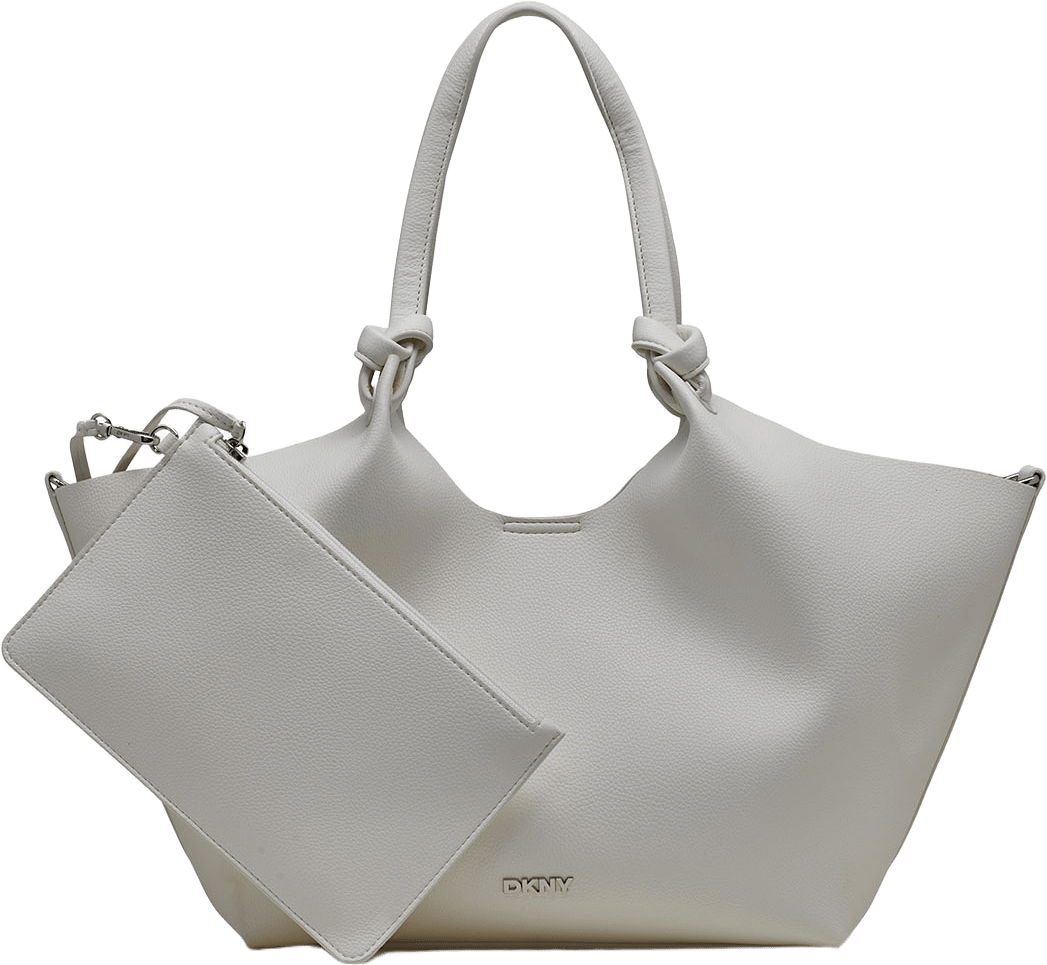 Paula Commuter Medium Tote, från DKNY, i färgen Marshmallow.