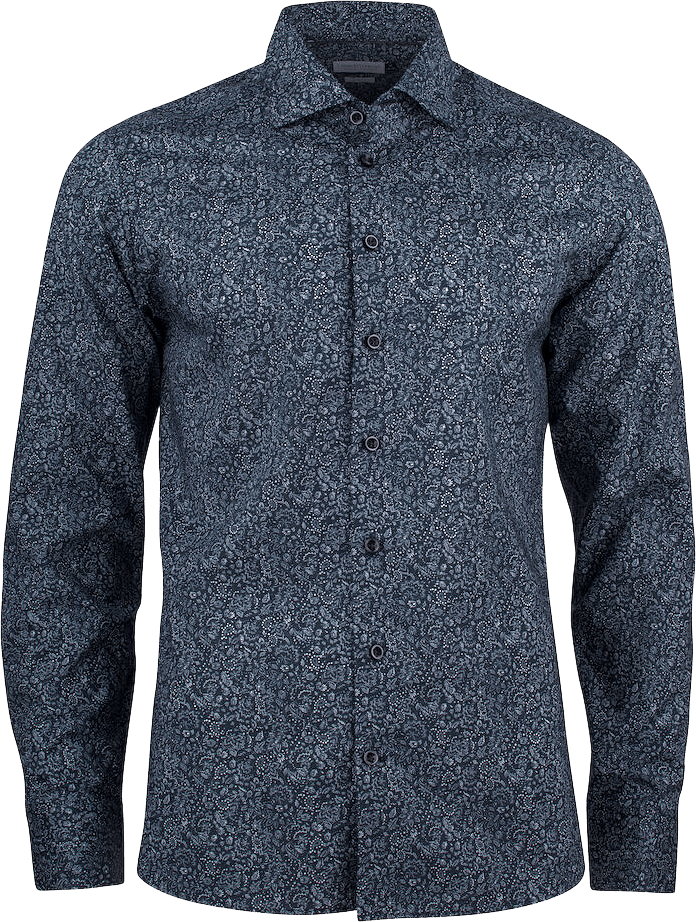 Ib37 Poplin Easy Care Slim Fit