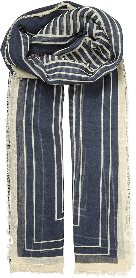 Anniea Woo Scarf, från Becksöndergaard, i färgen Navy Blue.