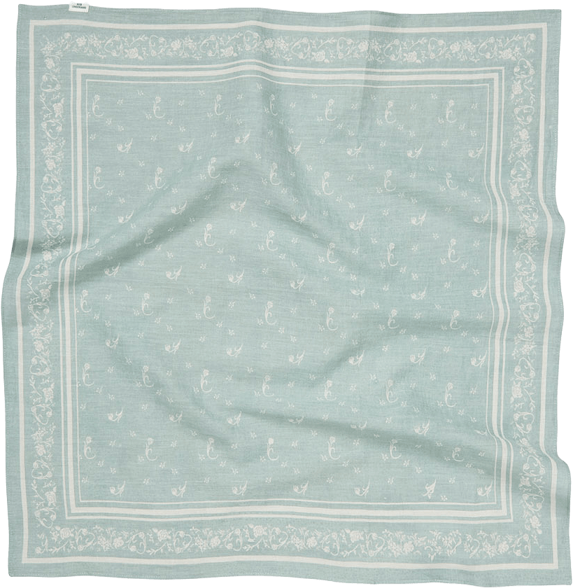 Tulipa Cotta Scarf, från Becksöndergaard, i färgen Silver Blue.