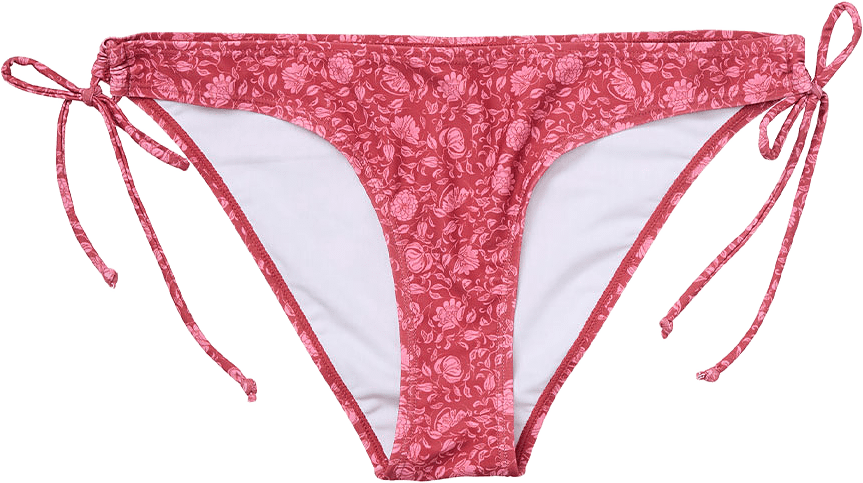 Asflora Bibi Bikini Briefs, från Becksöndergaard, i färgen Garnet Red.