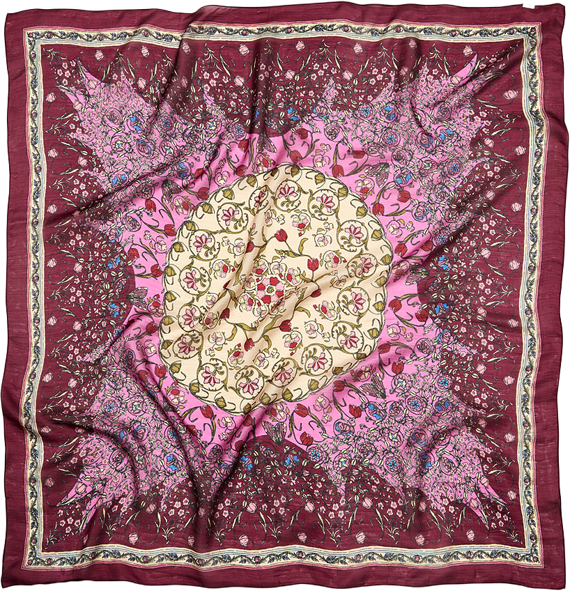 Gardenparty Taby Sia Scarf, från Becksöndergaard, i färgen Vivacious Pink.