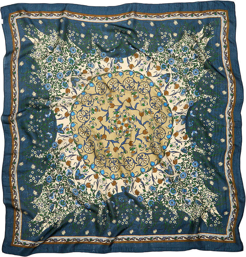 Gardenparty Taby Sia Scarf, från Becksöndergaard, i färgen Mediteal Green.