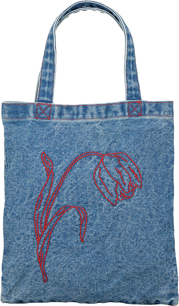 Tulipa Denima Tote Small Bag, från Becksöndergaard, i färgen Denim.