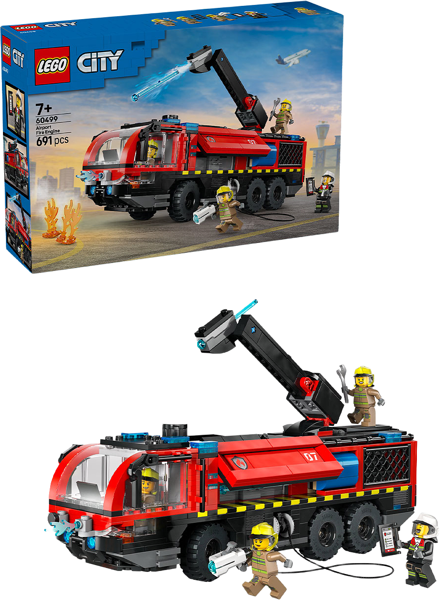 Flygplatsbrandbil, från LEGO.