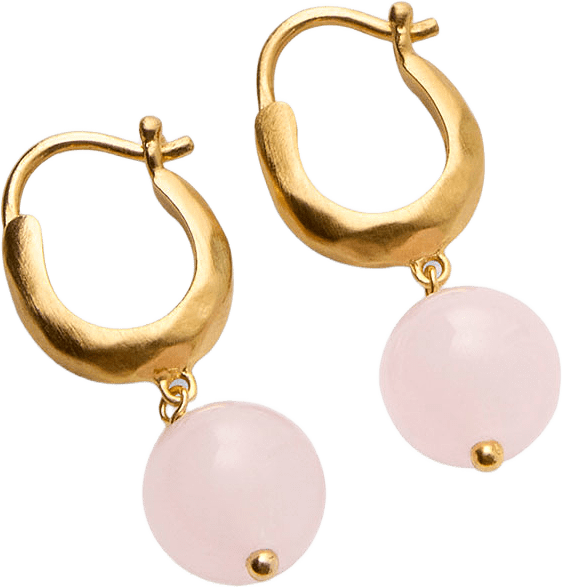 Blush Earrings, från Pernille Corydon, i färgen Gold Plated Recycled Sterling.