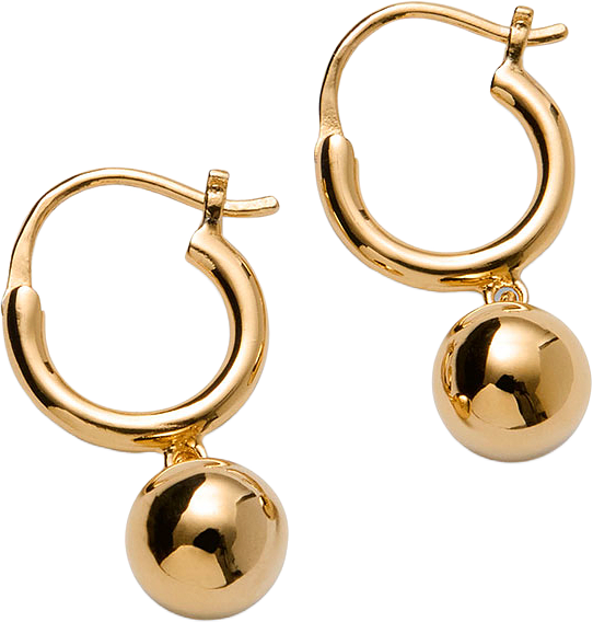 Elements Earrings, från Pernille Corydon, i färgen Gold Plated Recycled Silver.