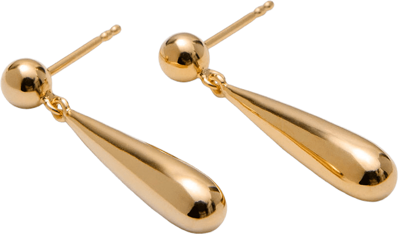Endless Elements Earrings, från Pernille Corydon, i färgen Gold Plated Recycled Silver.