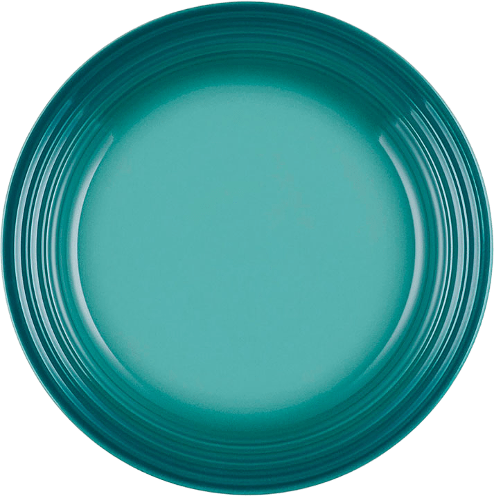 Coupe stengods frukosttallrik 22cm Bleu Riviera, från Le Creuset, i färgen Bleu Riviera.