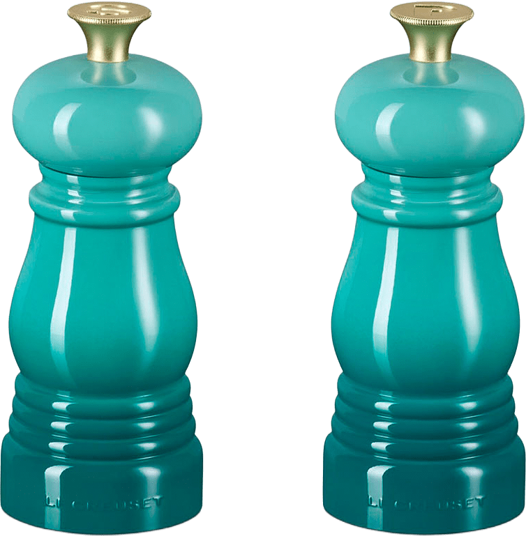 Signature salt- och pepparkvarnset 11cm Bleu Riviera, från Le Creuset, i färgen Bleu Riviera.