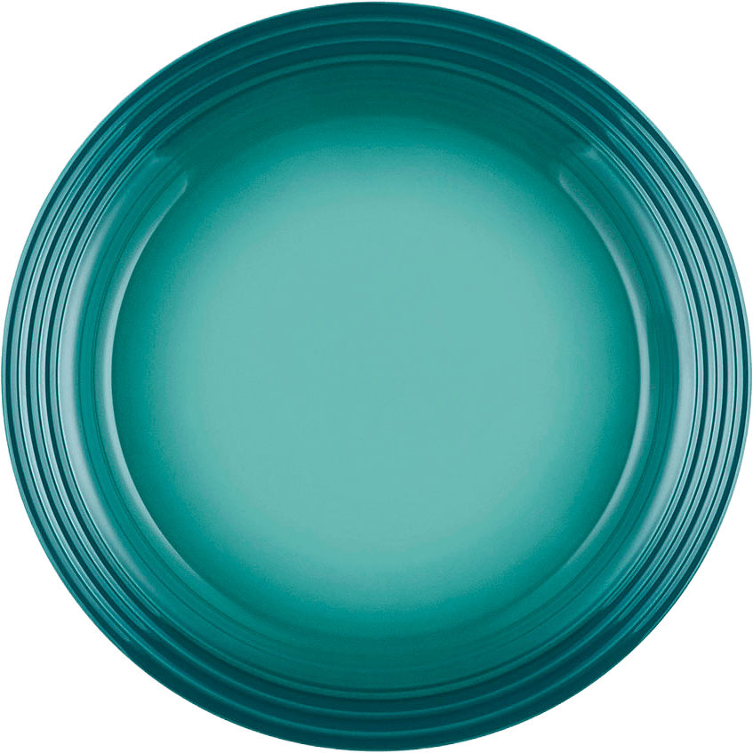 Signature stengods middagstallrik 27cm Bleu Riviera, från Le Creuset, i färgen Bleu Riviera.