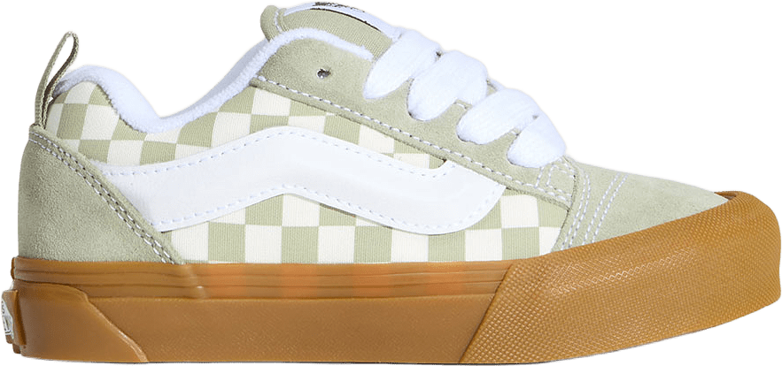 Knu Skool, från Vans, i färgen Soft Sage, Gum.