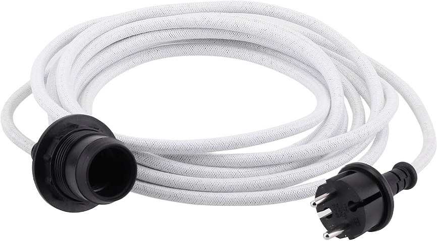 Outdoor cable set textile White E27, från Watt&Veke, i färgen White.