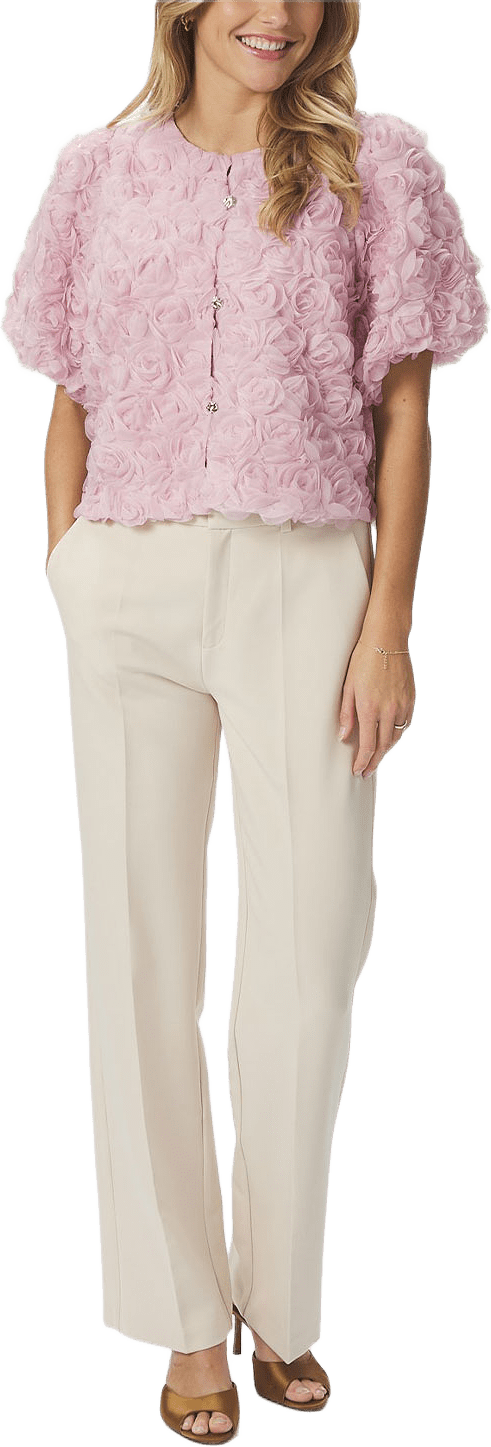 Aisa Flower Blouse, från Neo Noir, i färgen Rose.